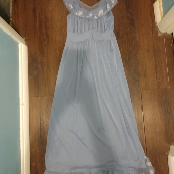 Vintage Other - MINT 1950s Sz 36 RARE FAERIE Sheer Blue Negligee Silky Soft Alluring Demure Sexy